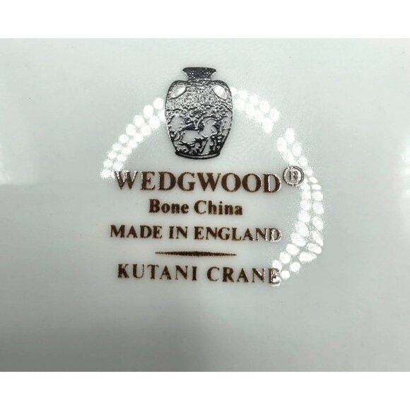 Wedgwood Kutani Crane Bone China Oval Trinket Dish - Picture 3 of 6